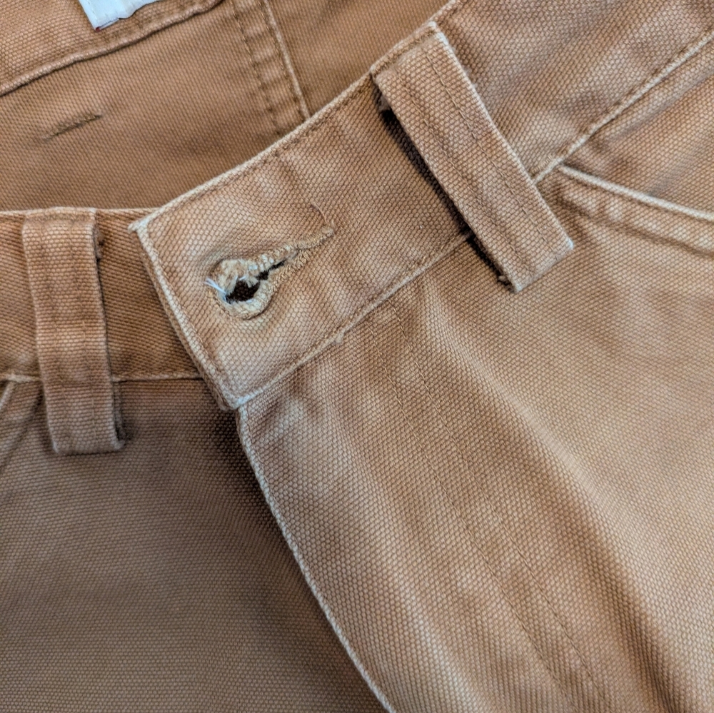 Fjallraven Men's Canvas Greenland Jeans US Size 32 Tan HEMMED - Picture 8 of 9